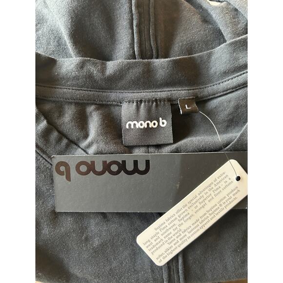 NWT Mono B Sunday T, Black - L - Picture 3 of 3